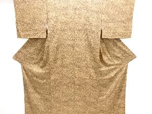 草葉に竹笹模様小紋着物